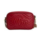 Quilted Leather Mini GG Marmont Camera Bag