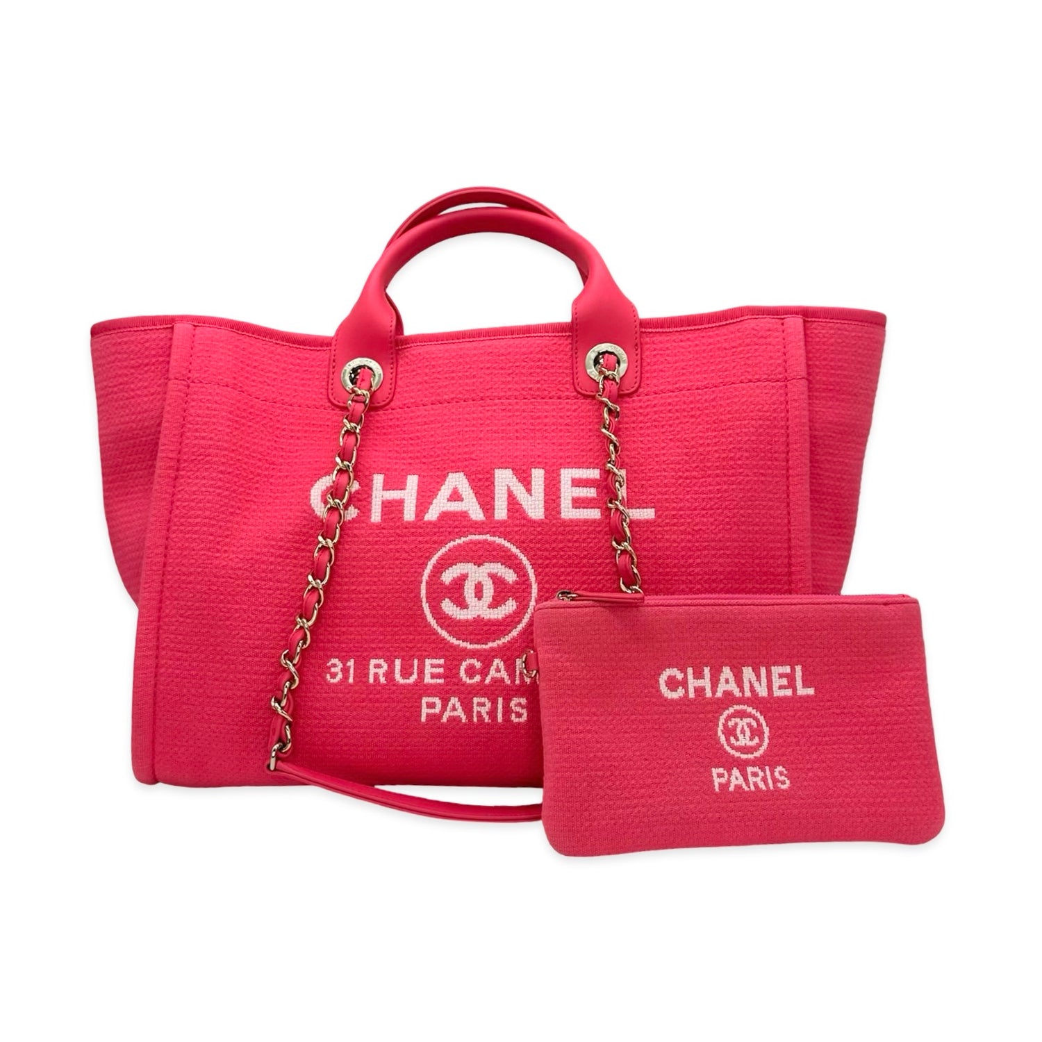 Chanel Tweed Large Deauville Tote