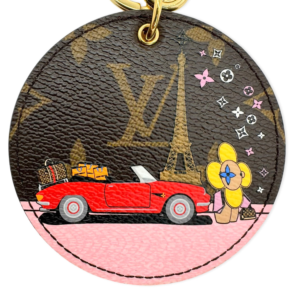 Monogram Animation Circle Bag Charm