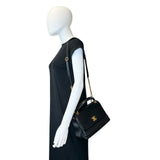 Chevron Quilted Calfskin Medium Coco Python Top Handle