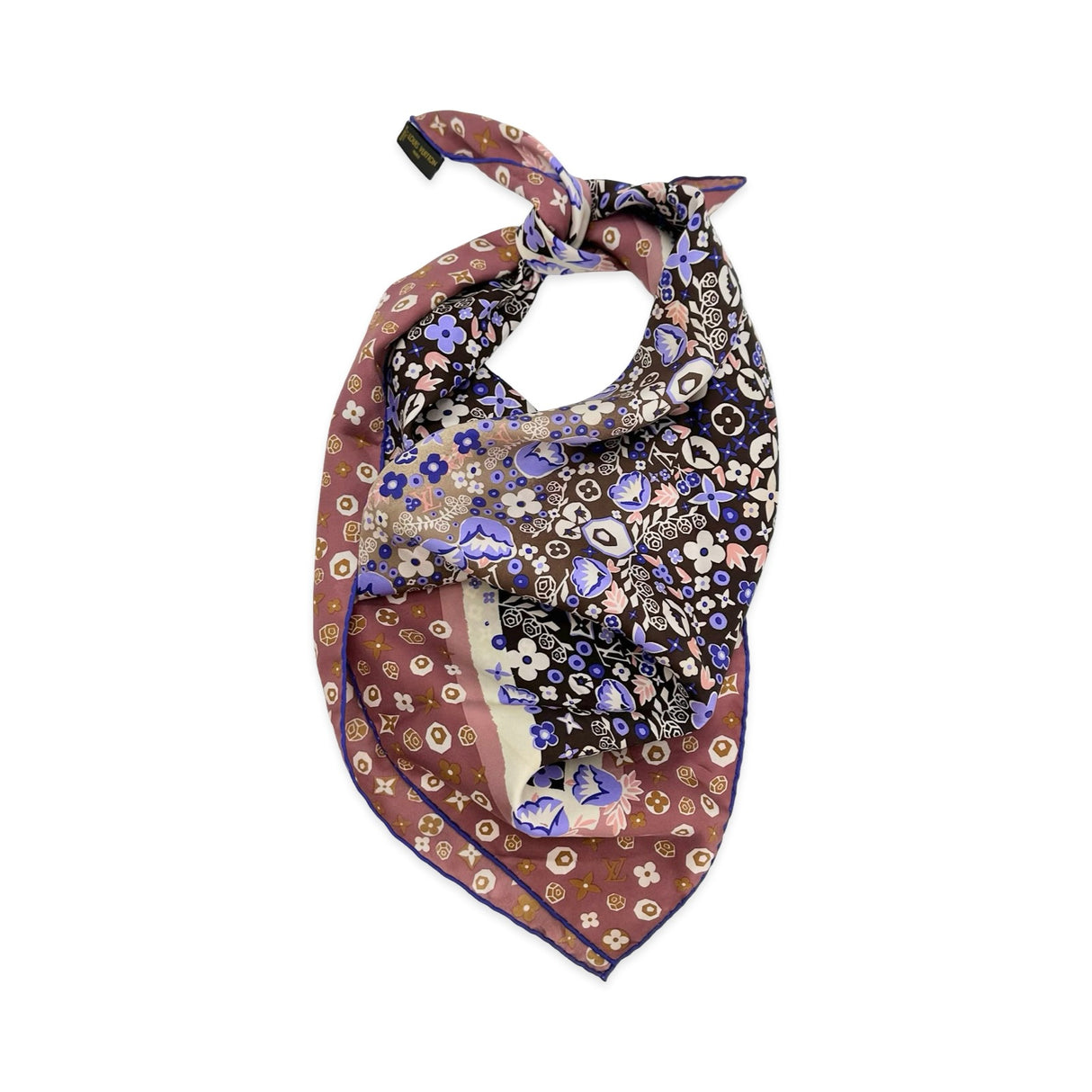 Silk 90 Floral Scarf