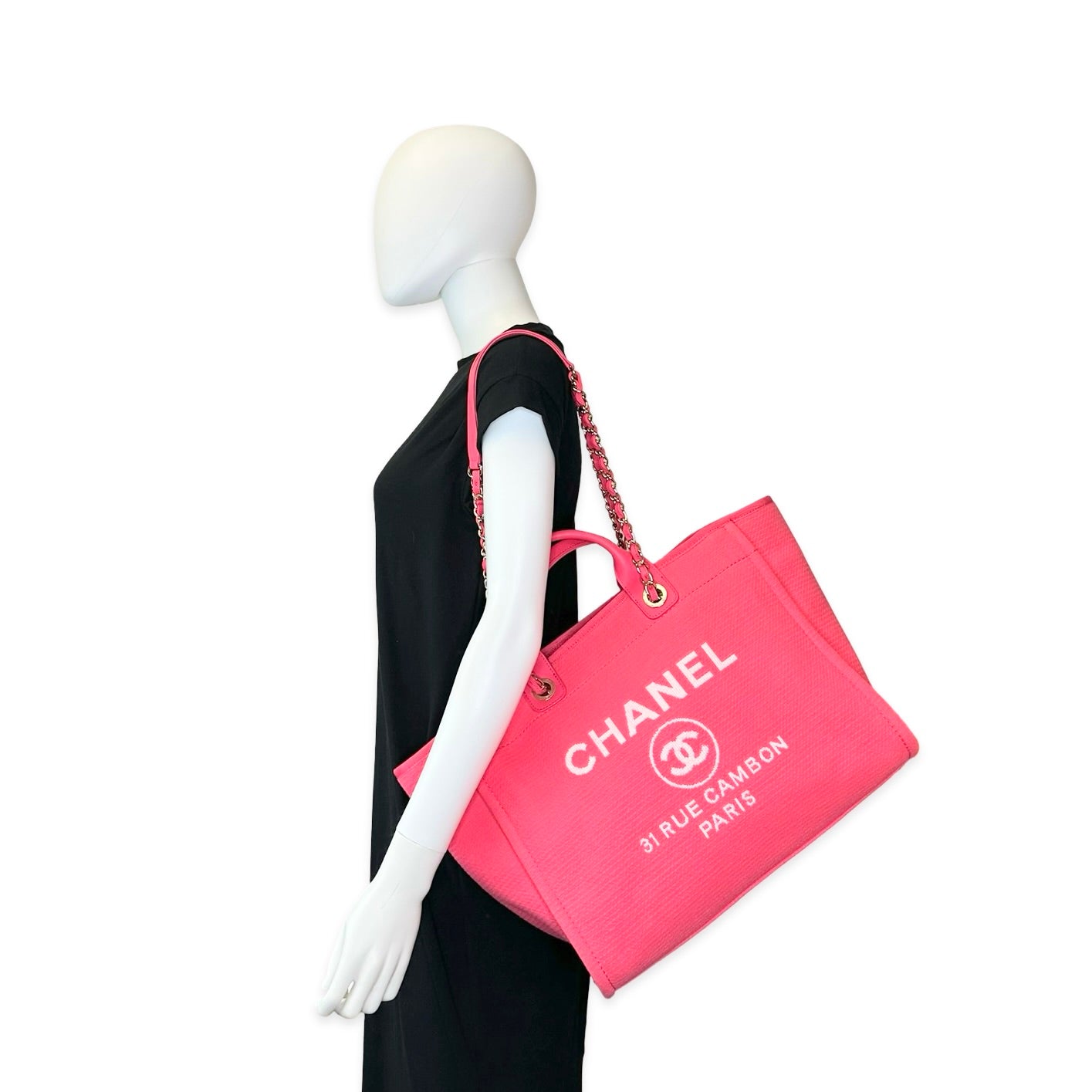 Chanel Tweed Large Deauville Tote