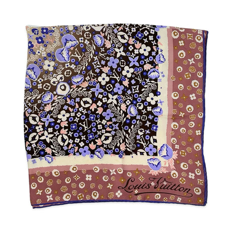 Silk 90 Floral Scarf