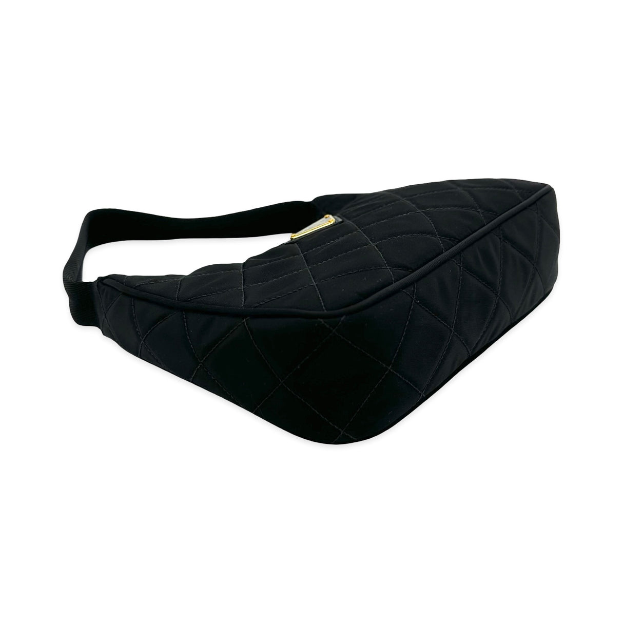 Quilted Padded Re-Nylon Shoulder Bag