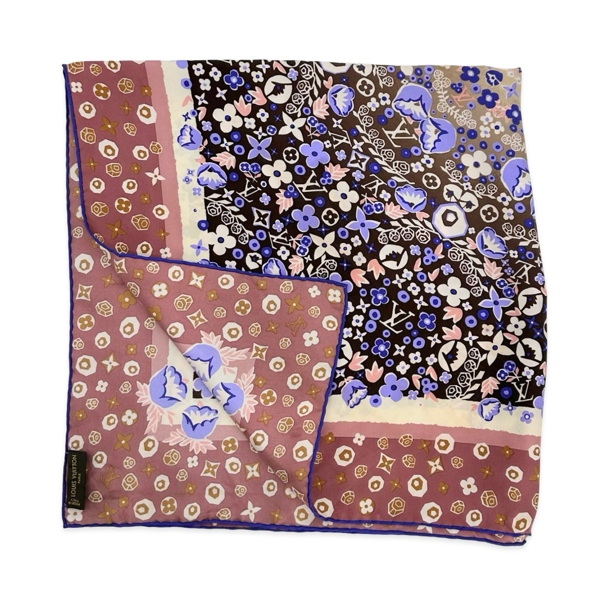 Silk 90 Floral Scarf