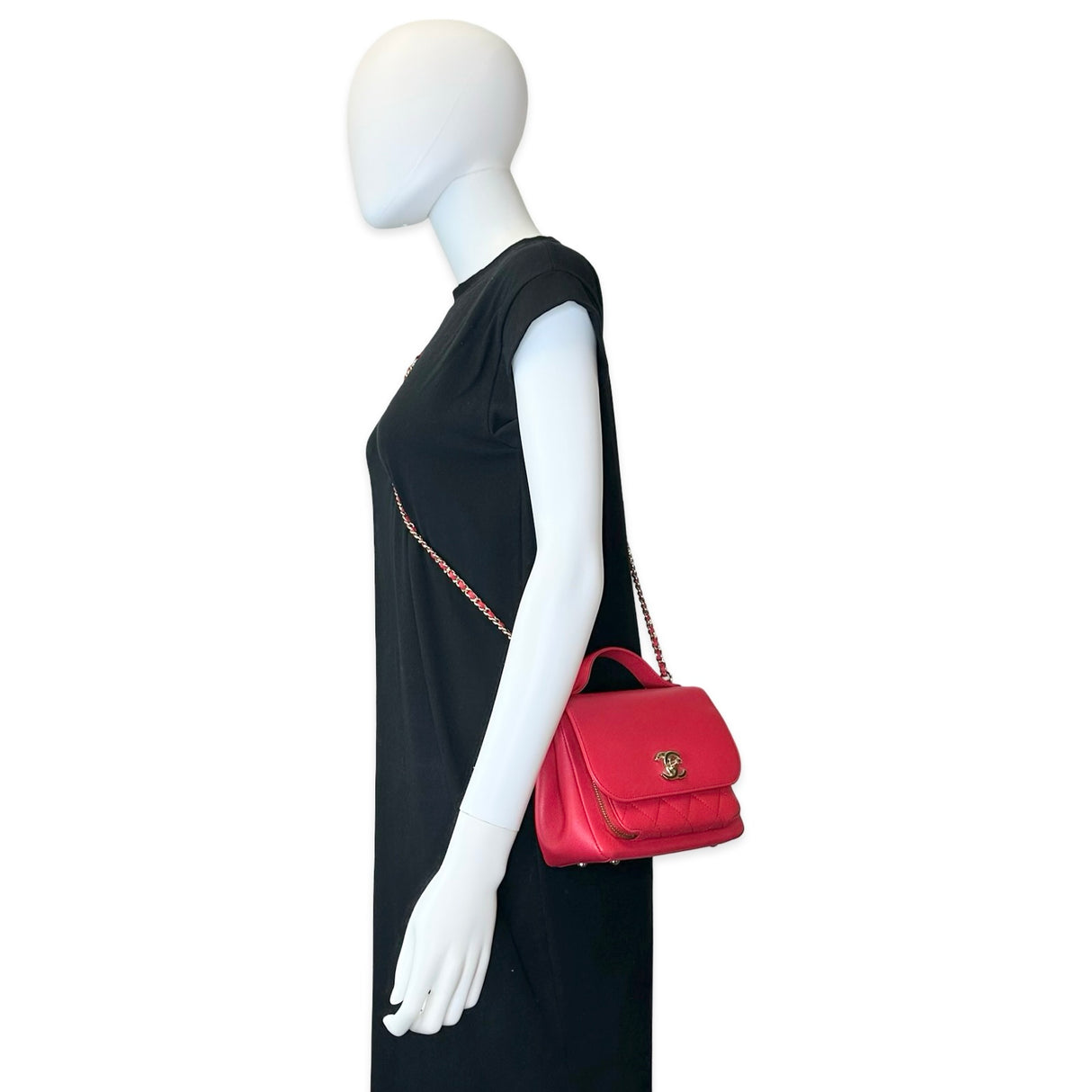 Quilted Caviar Small Business Affinity Flap Bag