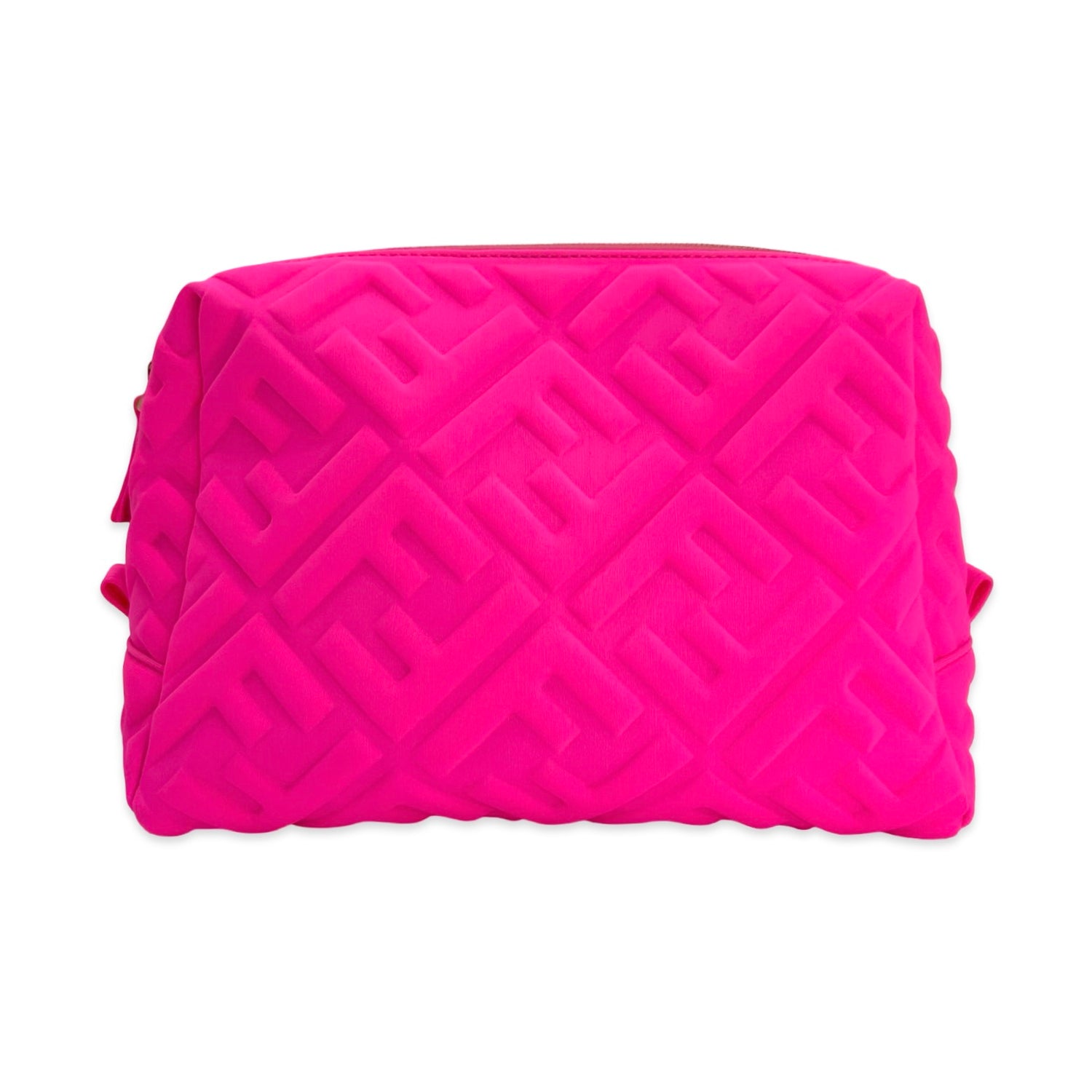FF Embossed Scuba Cosmetic Pouch