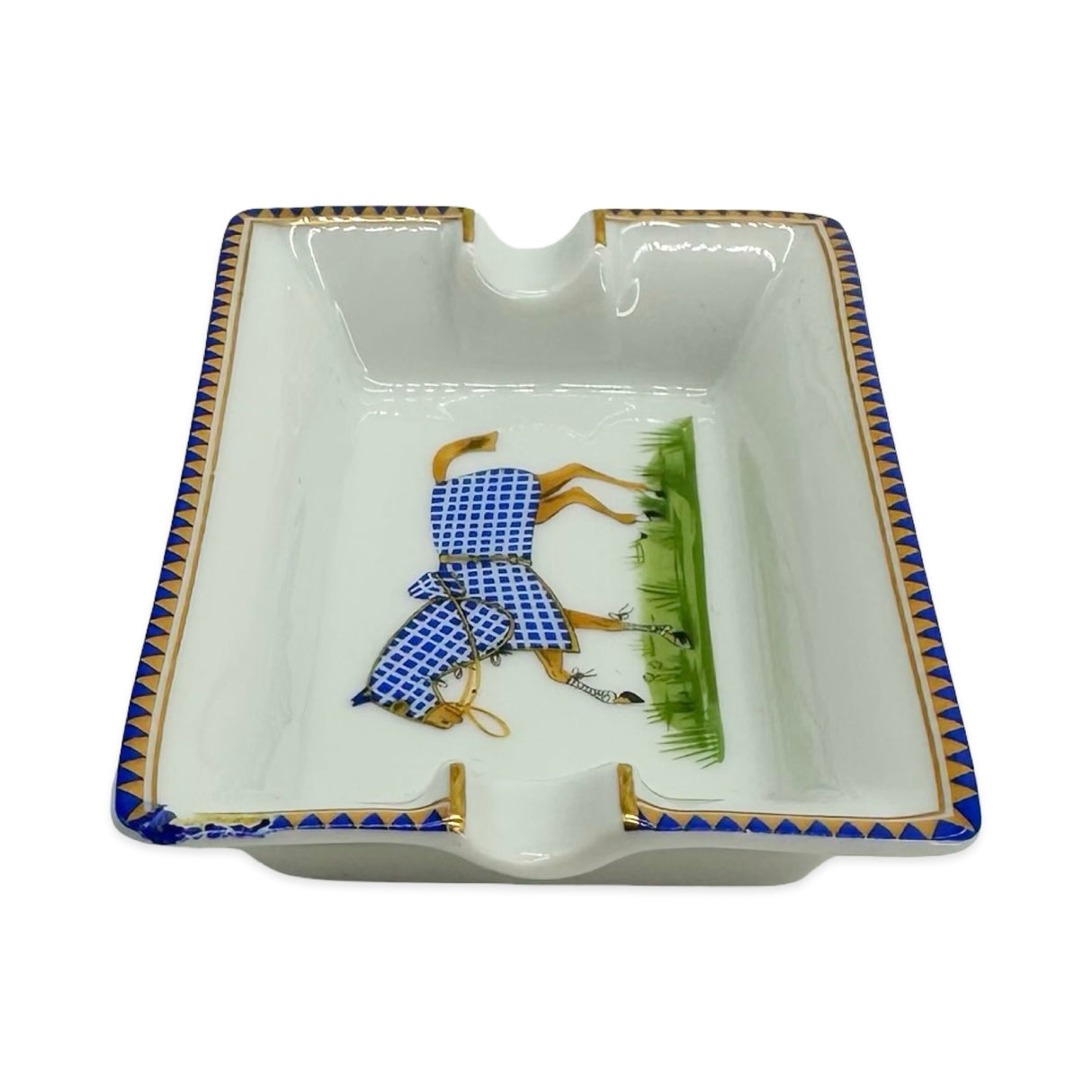 Porcelain Set of 4 Mini Ashtrays