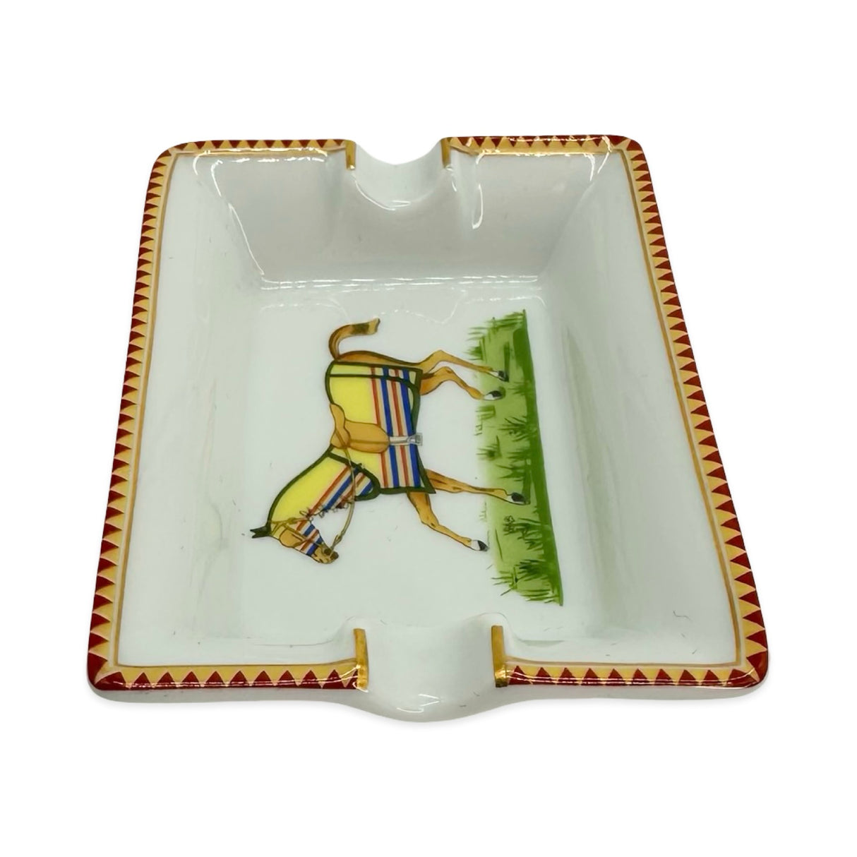 Porcelain Set of 4 Mini Ashtrays