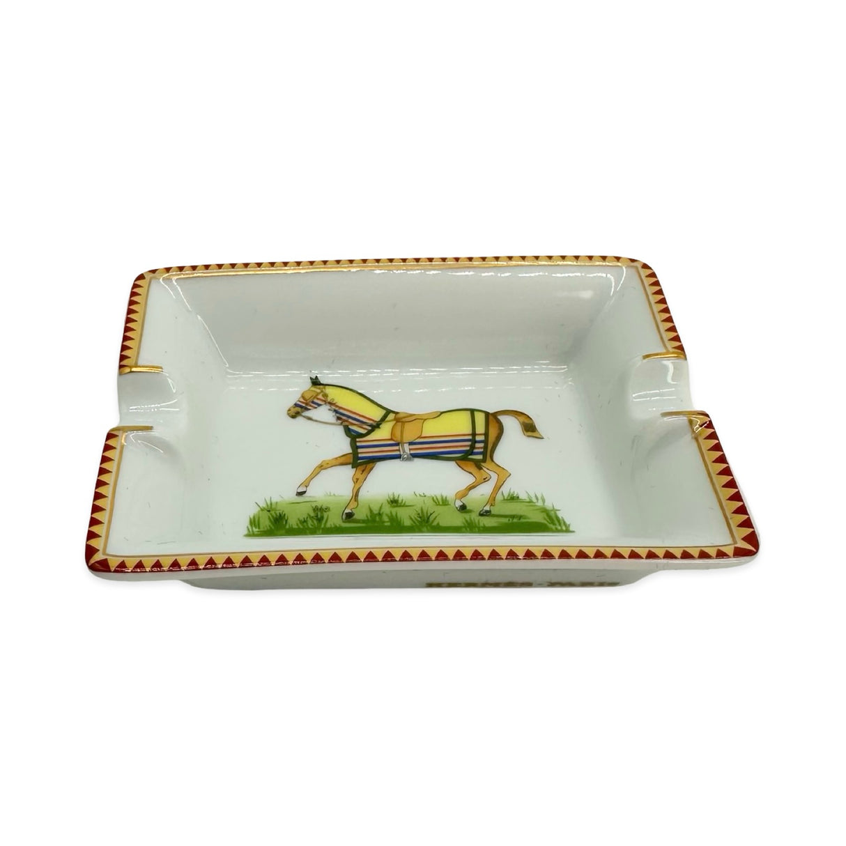 Porcelain Set of 4 Mini Ashtrays