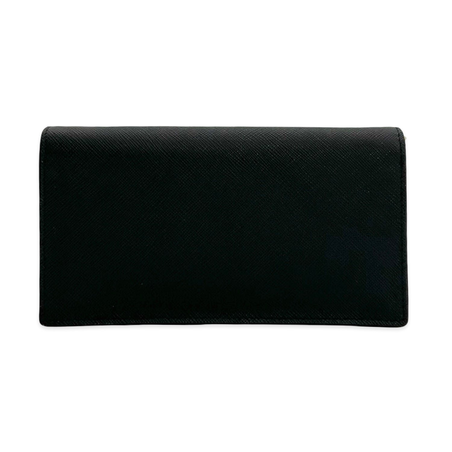 Saffiano Flap Wallet on a Strap