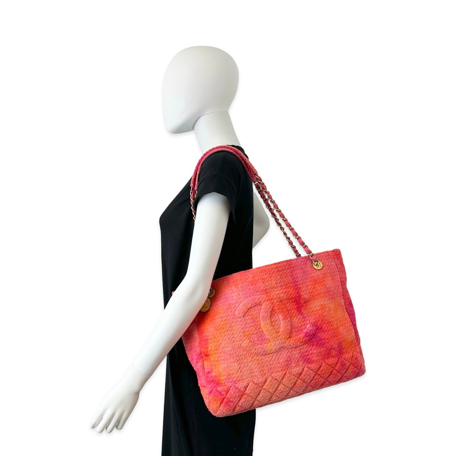 Chanel Tweed Timeless Medallion Tote