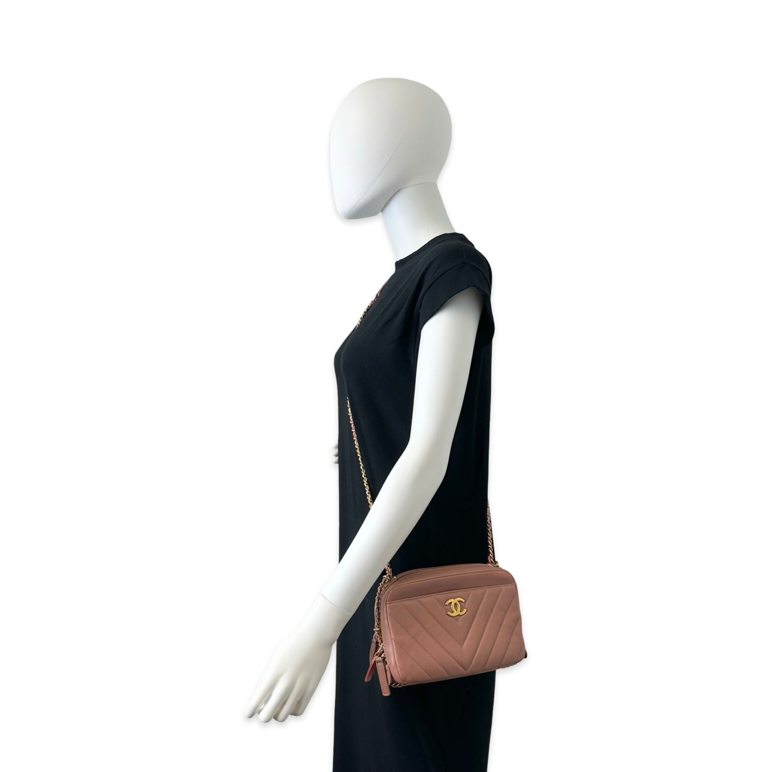 Chanel Chevron Quilted Lambskin Camera Bag