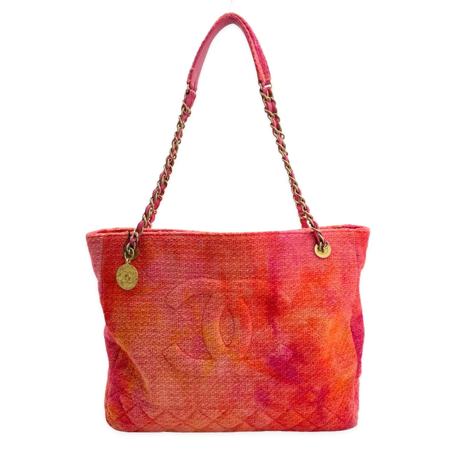 Chanel Tweed Timeless Medallion Tote
