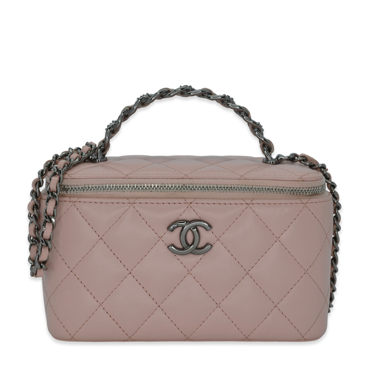 Chanel Crystal Chain Top Handle Vanity Case