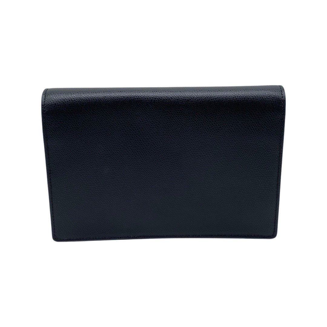 Fendi F Logo Lavanda Leather Card Case Wallet